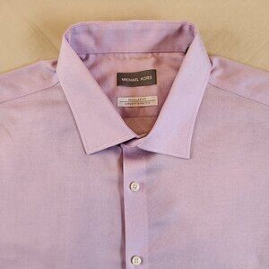 Michael Kors Men's Regular Fit Airsoft Non-Iron Performance 17.5 32\33 XL